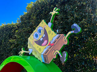 Fun and excitement at Nickelodeon Lost Lagoon, Sunway Lagoon, featuring water slides and beloved Nickelodeon characters in a tropical setting.