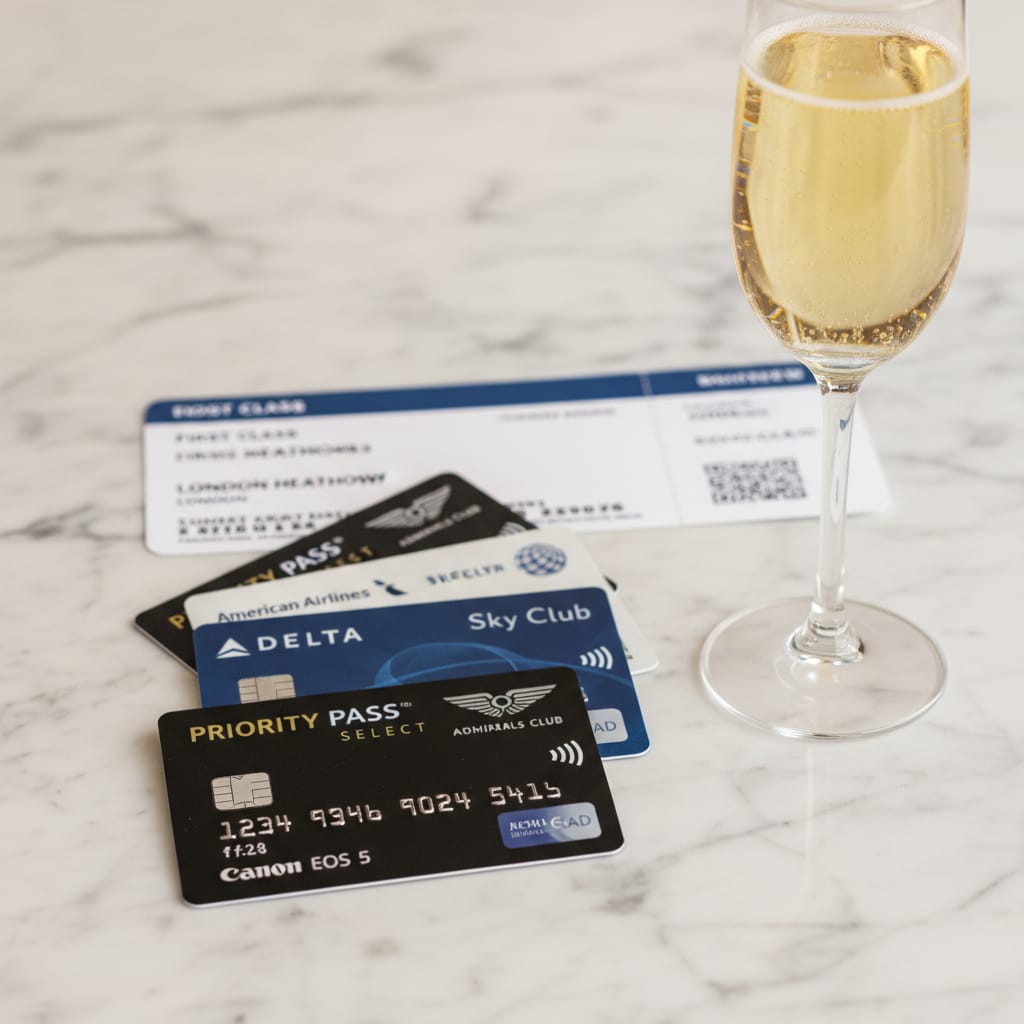 airport lounge access india credit card and Priority Pass membership cards