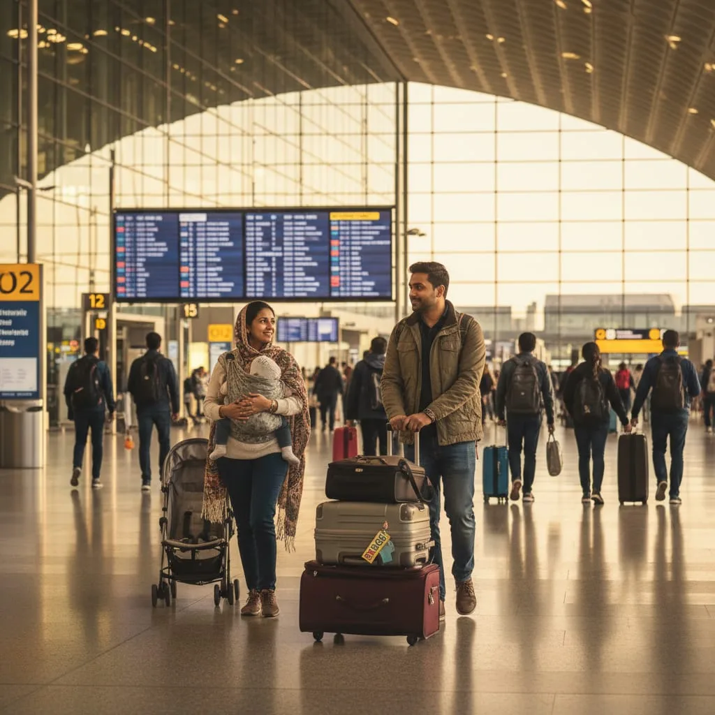 traveling with baby international flight india