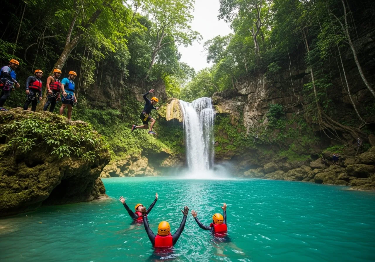 kawasan falls canyoneering cebu bohol from india travel guide adventure