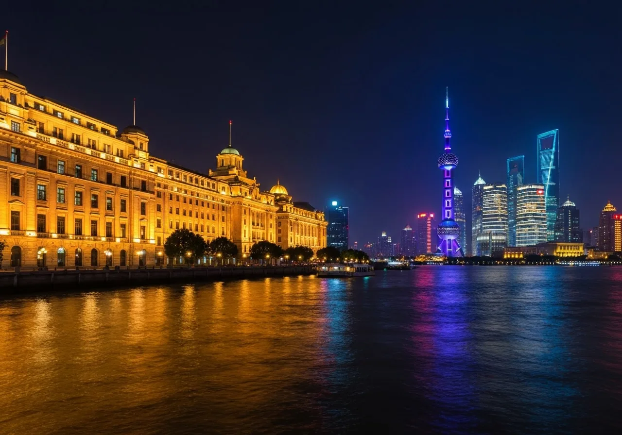 Shanghai Bund skyline for China trip from India 2026