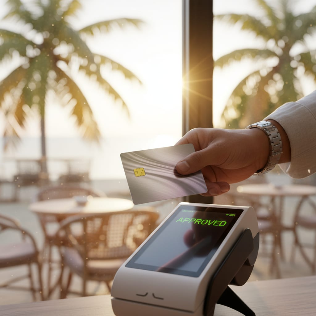 Forex card payment terminal tap abroad for Indian travelers