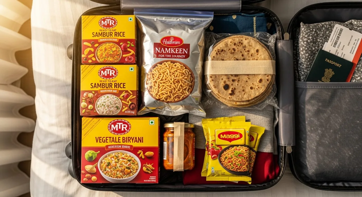 carry Indian food abroad how to pack