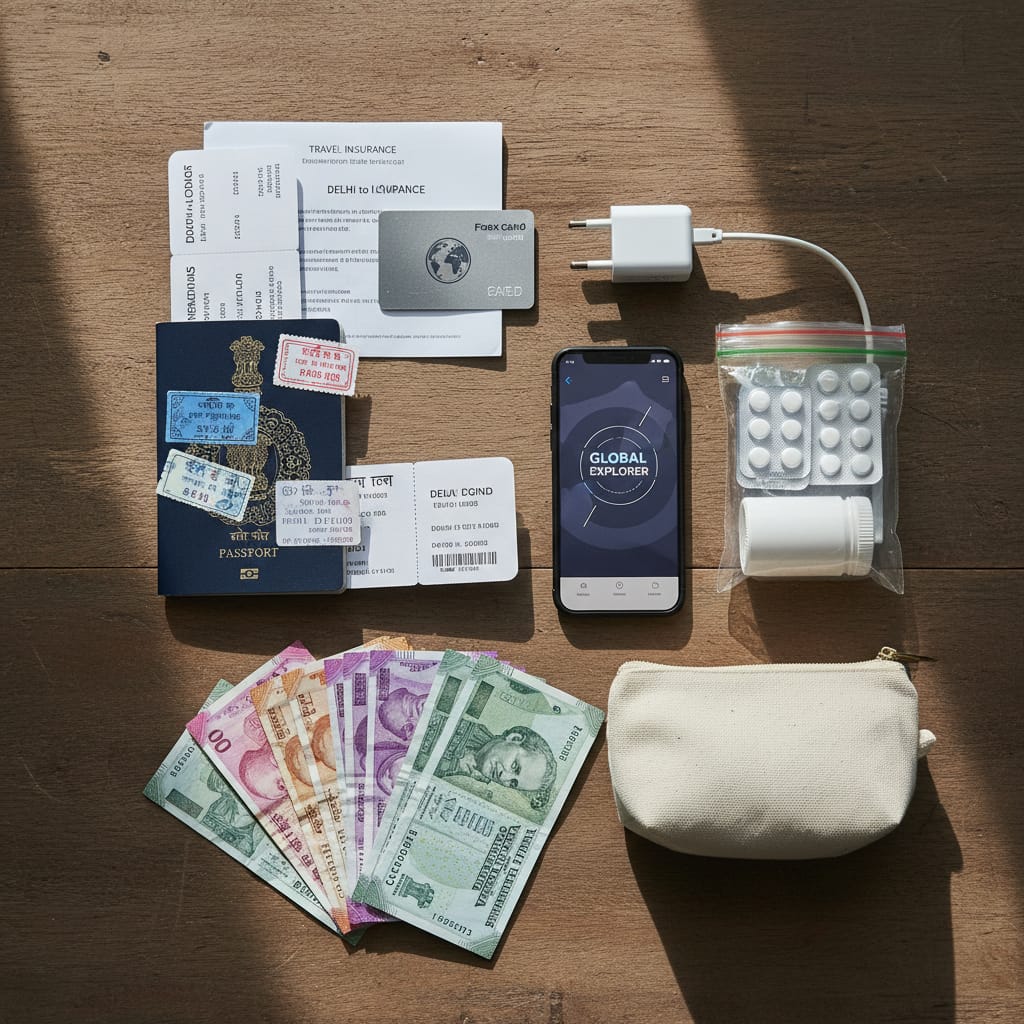 international travel checklist documents and essentials