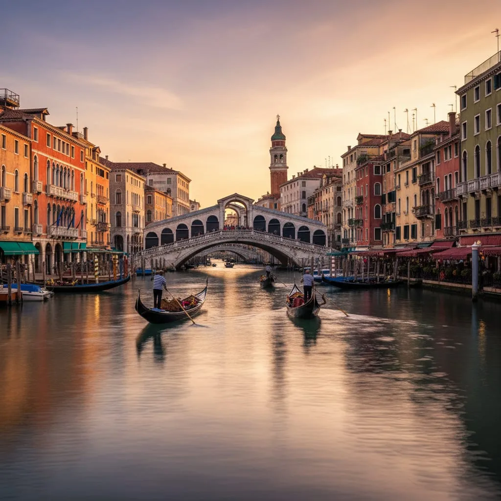 Venice gondola ride and St Mark's Square
