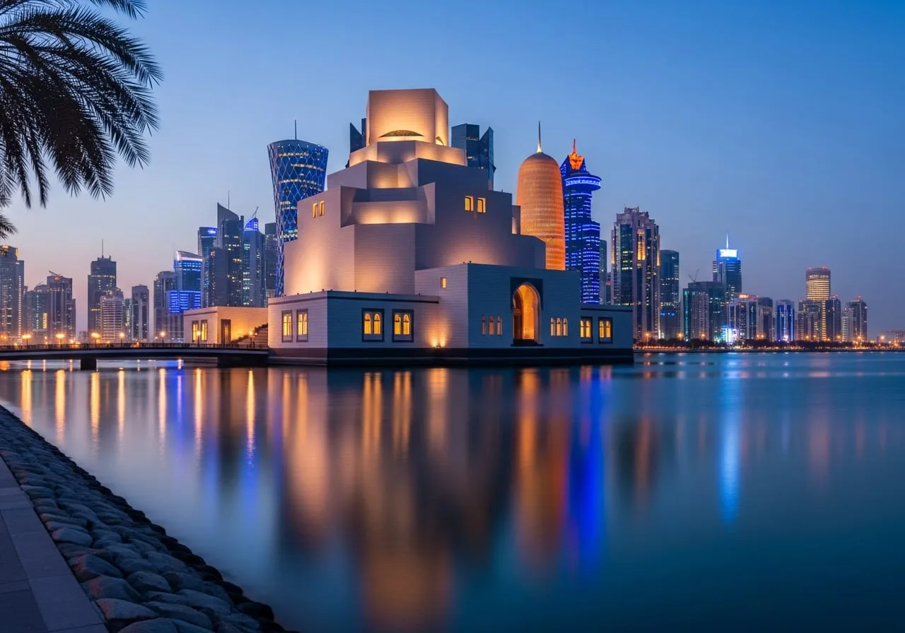 qatar doha trip from india cost Museum of Islamic Art Doha skyline