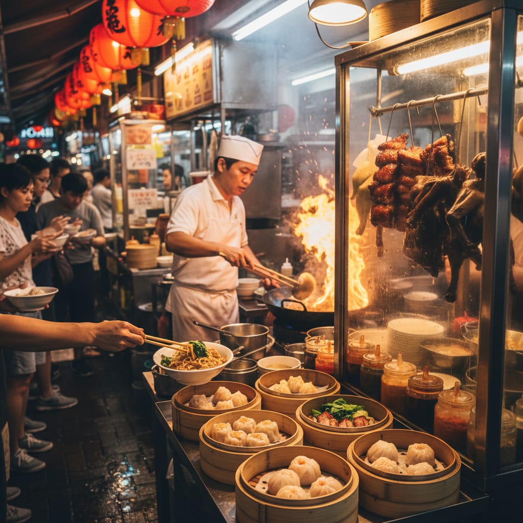 singapore chinatown guide Buddha Tooth Relic Temple interior with golden statues
