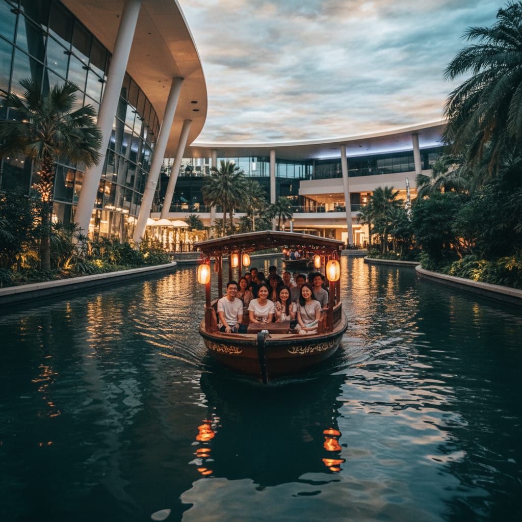 bumboat singapore night cruise at Clarke Quay