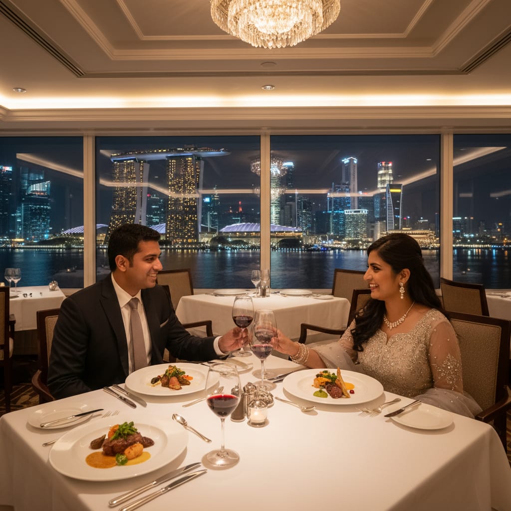 marina bay sunset cruise dining experience Singapore