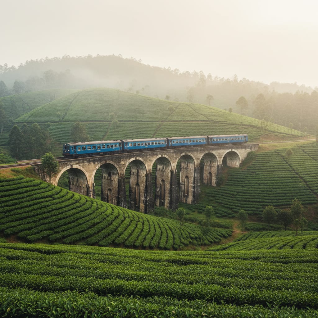Nine Arch Bridge Ella train sri lanka travel guide
