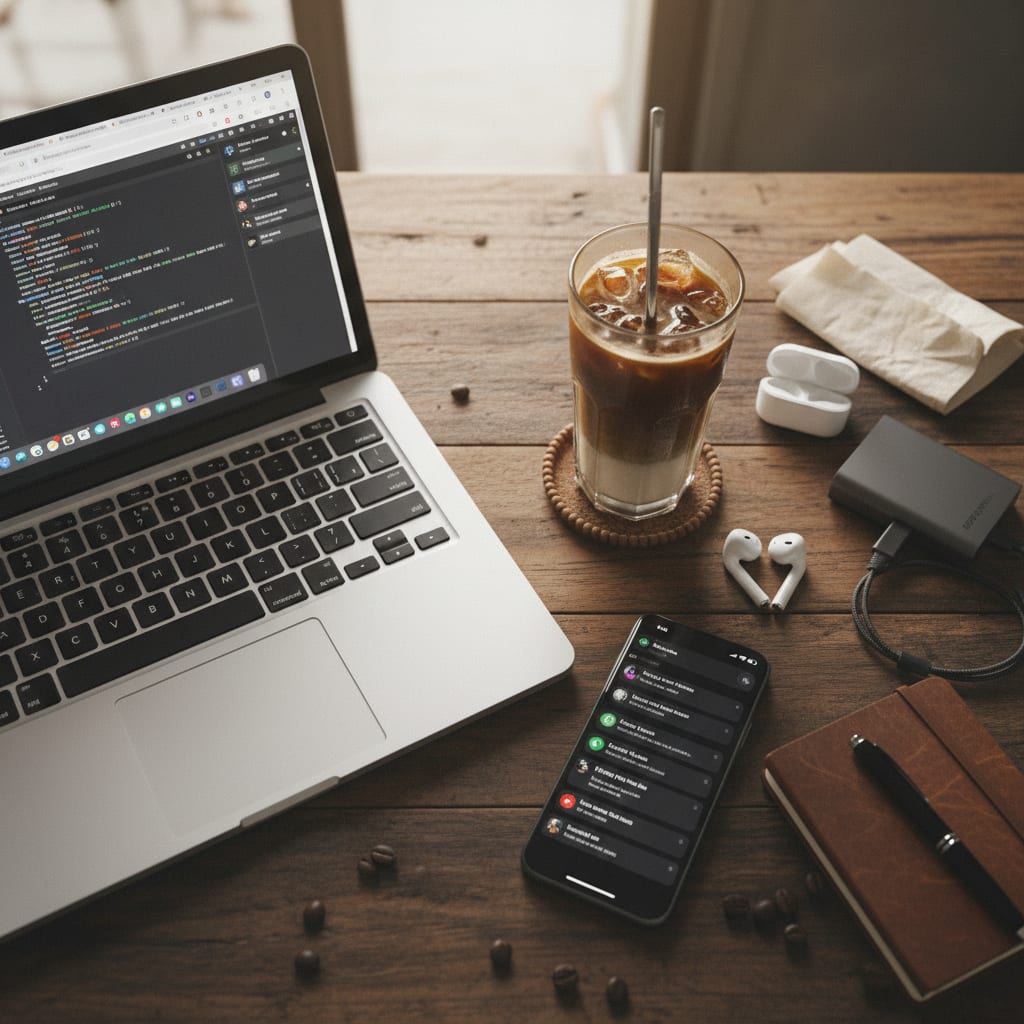 workation setup Vietnam coffee shop remote work