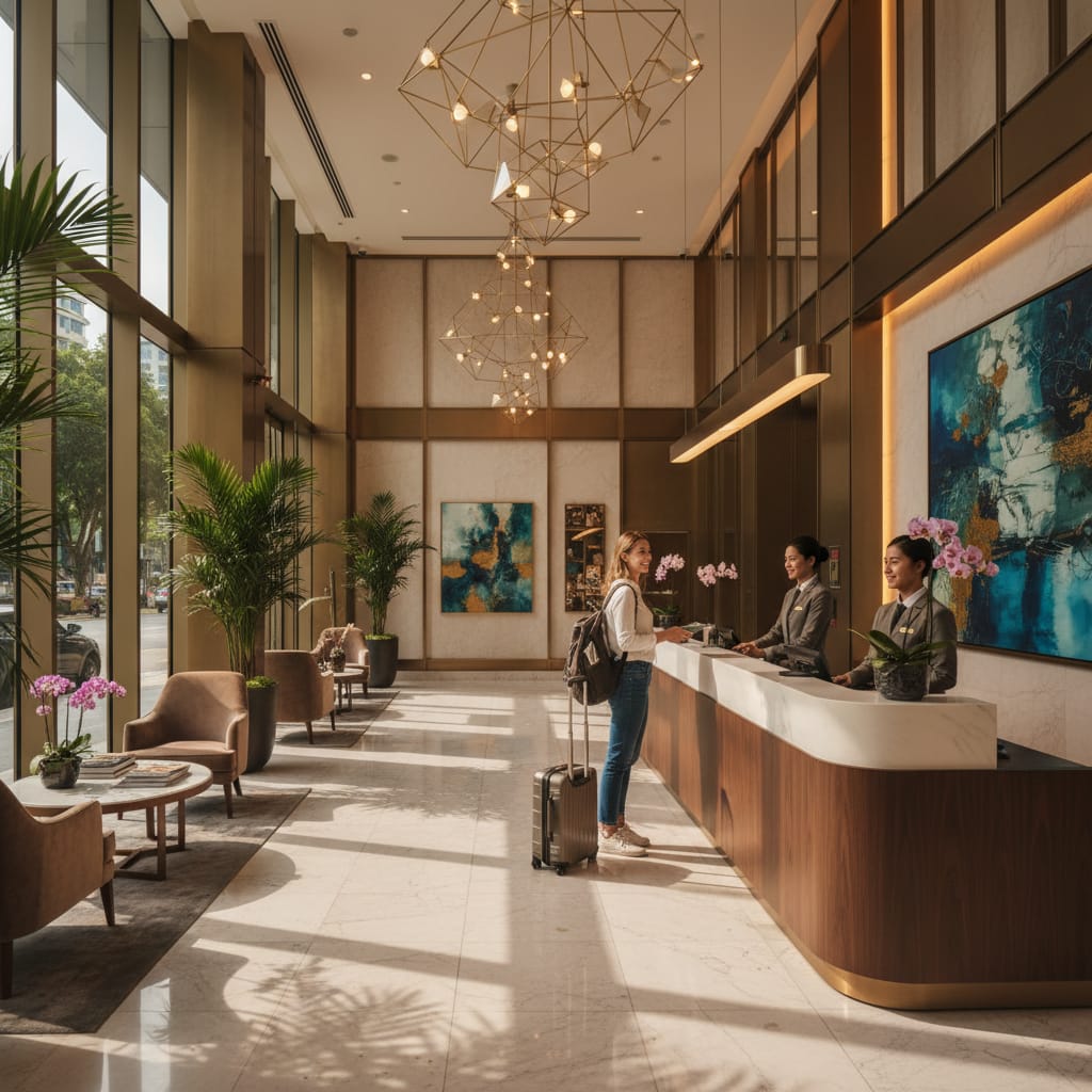 Arrival in Singapore